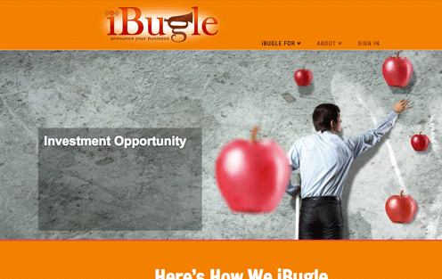 ibugle-screenshot-thumbnail Screenshot of iBugle's website homepage