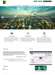 Screenshot of IEB's website homepage