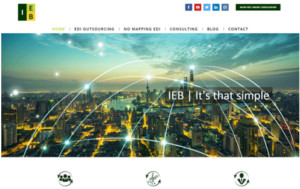 Screenshot of IEB's website homepage