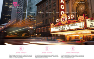 Screenshot of Magic Flight Branding's website homepage